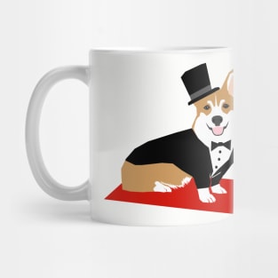 Red Carpet Corgi Mug